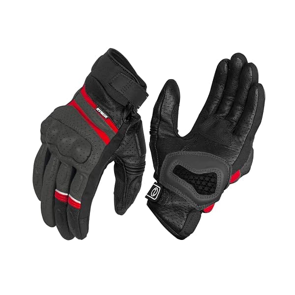Rynox Air Gt Gloves – Cuff Length Motorcycle Riding Leather Gloves | Impact Protection | S Amazon sale