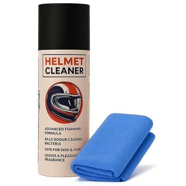 ShineXPro Helmet Cleaner & Microfiber Cloth, Anti-Bacterial Foaming Helmet Cleaning Spray, Amazon sale