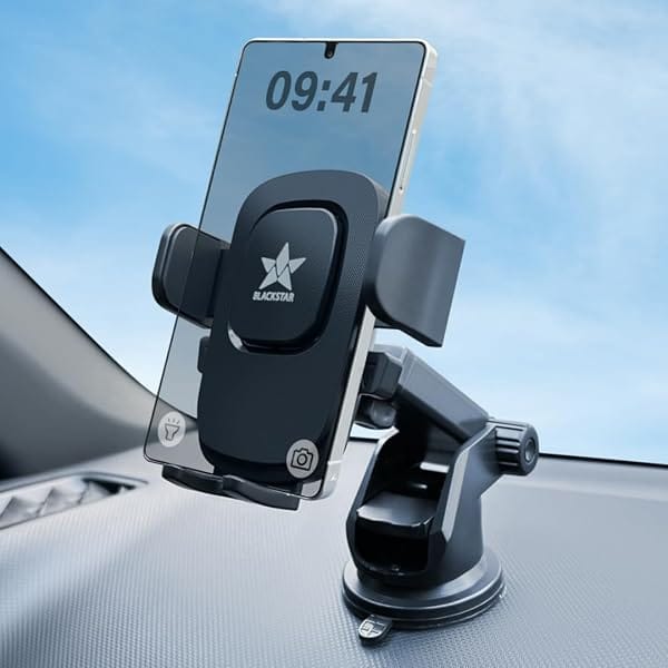 Blackstar B1-MAX Mobile Phone Holder for Car Dashboard/Windshield with Multi Angle Rotatio Amazon sale