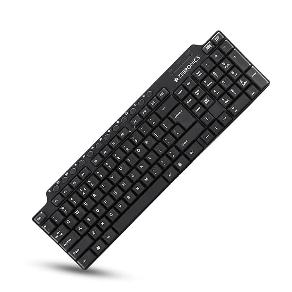 Zebronics ZEB-KM2100 Multimedia USB Keyboard Comes with 114 Keys Including 12 Dedicated Mu Amazon sale