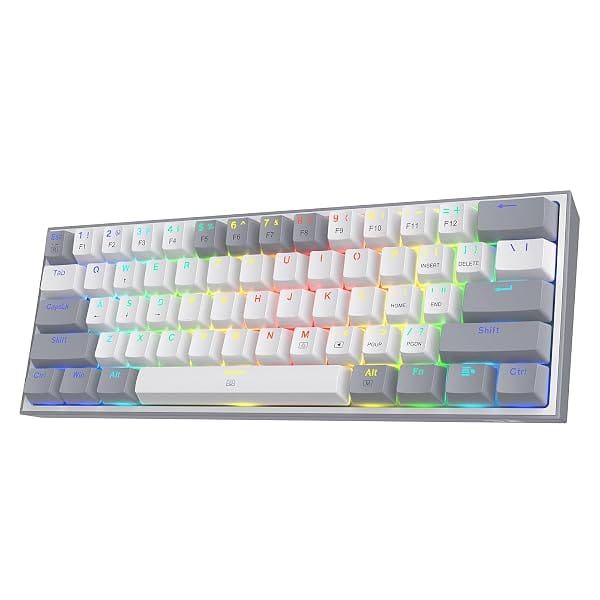 Redragon K617 Fizz 60% Wired RGB Gaming Keyboard, 61 Keys Compact Mechanical Keyboard w/Wh Amazon sale