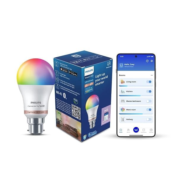 PHILIPS WiZ Neo 12W B22 Wi-Fi & Bluetooth LED Smart Bulb with Music Sync, Compatible with Amazon sale