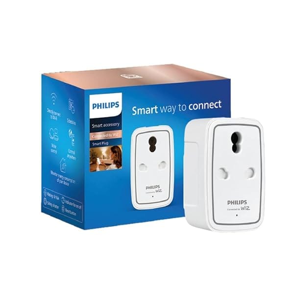 PHILIPS 6-16A Smart WiFi Plug Wiz Connected Voice Controlled, Amazon Alexa & Google Assi Amazon sale