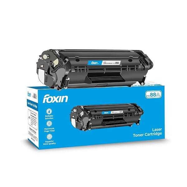FOXIN FTC 88A/CC388A Black Laser Toner Cartridge Compatible for HP Laserjet Printer M1136, Amazon sale