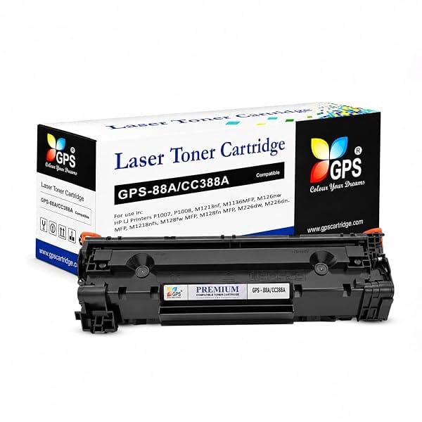GPS Colour Your Dreams 88A Toner Cartridge for HP LaserJet P1007, P1008, P1106, P1108, M12 Amazon sale