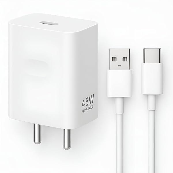 45W SuperVOOC Fast Charger Adapter with USB to C Cable Compatible with realme GT Neo 3, GT Amazon sale