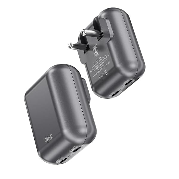 GM G+ 65W Spyder GaN Charger Foldable Indian Pin Travel Friendly Compact Dual-Type-C Amazon sale