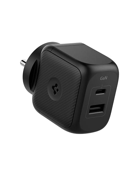 Spigen 45W GaN Fast Wall Charger for iPhone, Galaxy & Laptops - Black 45W GaN Fast Charg Amazon sale