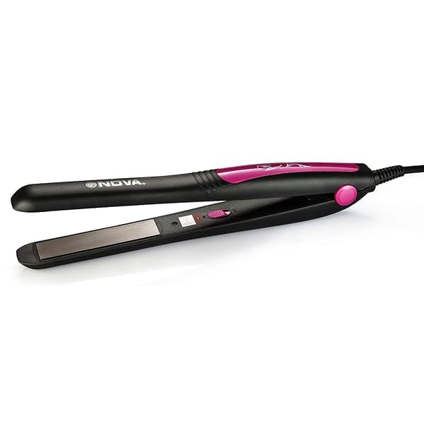 Nova NHS - 840 Selfie Hair Straightener for Women (Pink) Amazon sale