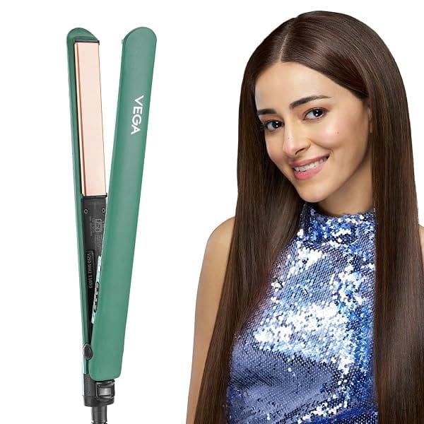 Vega Salon Smooth Hair Straightener for Women with Ceramic Coated Plates, Quick Heatup & T Amazon sale