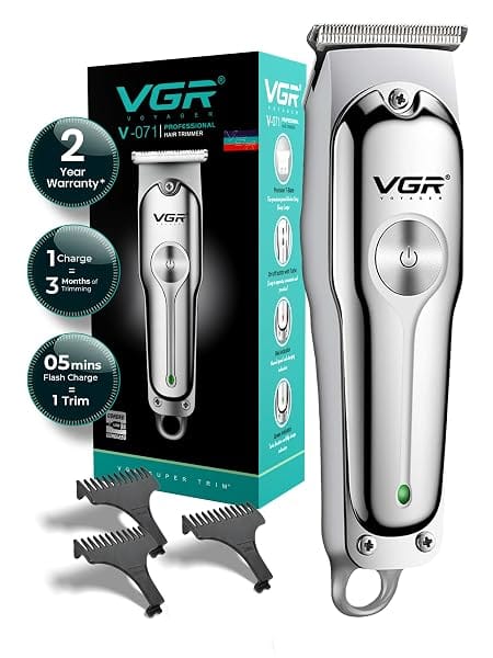 VGR V-071 Professional Beard Trimmer for Men, 2X Fast Charging, USB Type C, 120 Min Runtim Amazon sale
