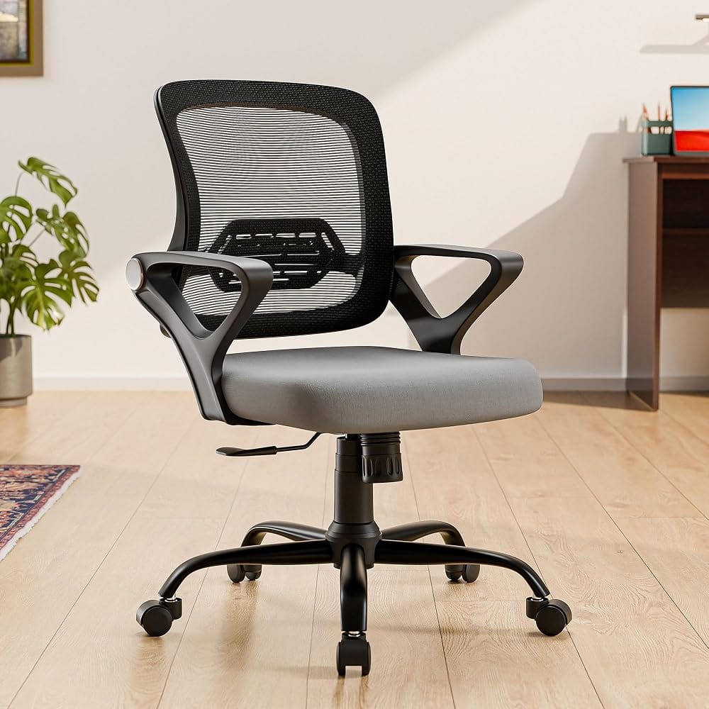 Green Soul Pebble Office Chair, Mid Back Mesh Ergonomic Home Office Desk Chair with Comfor Amazon sale