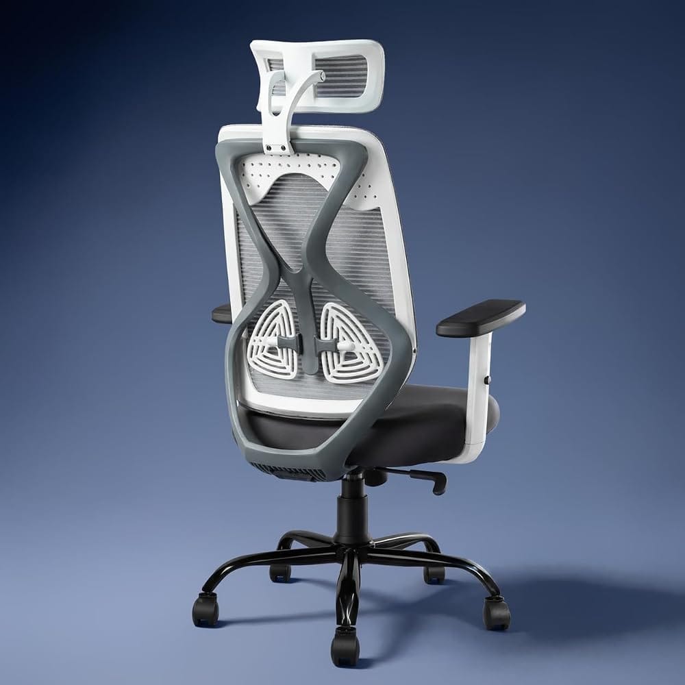 CELLBELL C190 Berlin Office Chair, High Back Mesh Ergonomic Home Office Desk Chair (Grey - Amazon sale