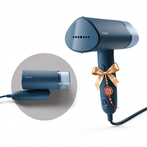 PHILIPS STH3000/20 Garment Steamer Perfect Rakhi Gift - Compact & Foldable, Convenient Ver Amazon sale