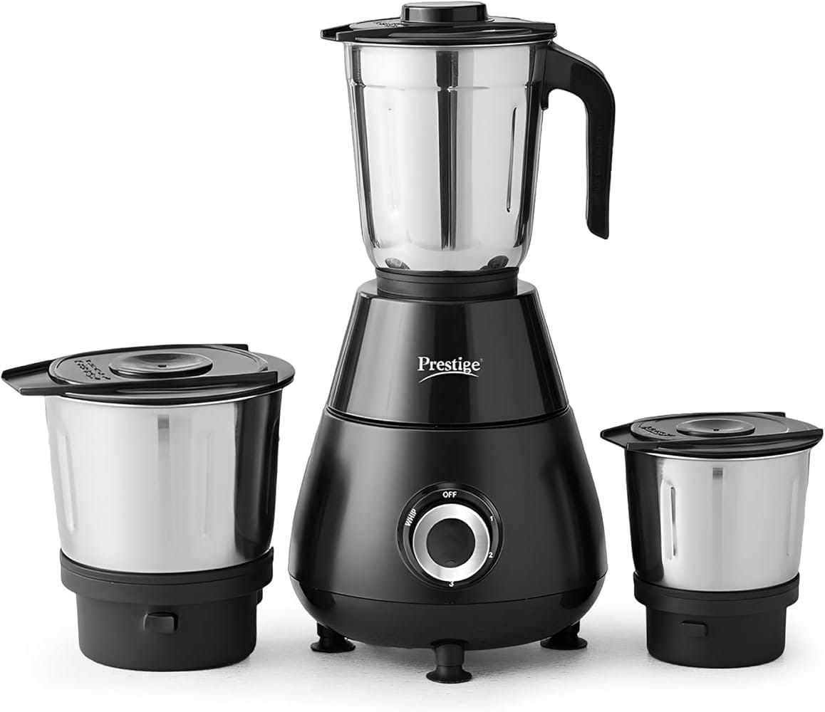 Prestige Apex 500 Watt Mixer Grinder with 3 Stainless Steel Jars Amazon sale