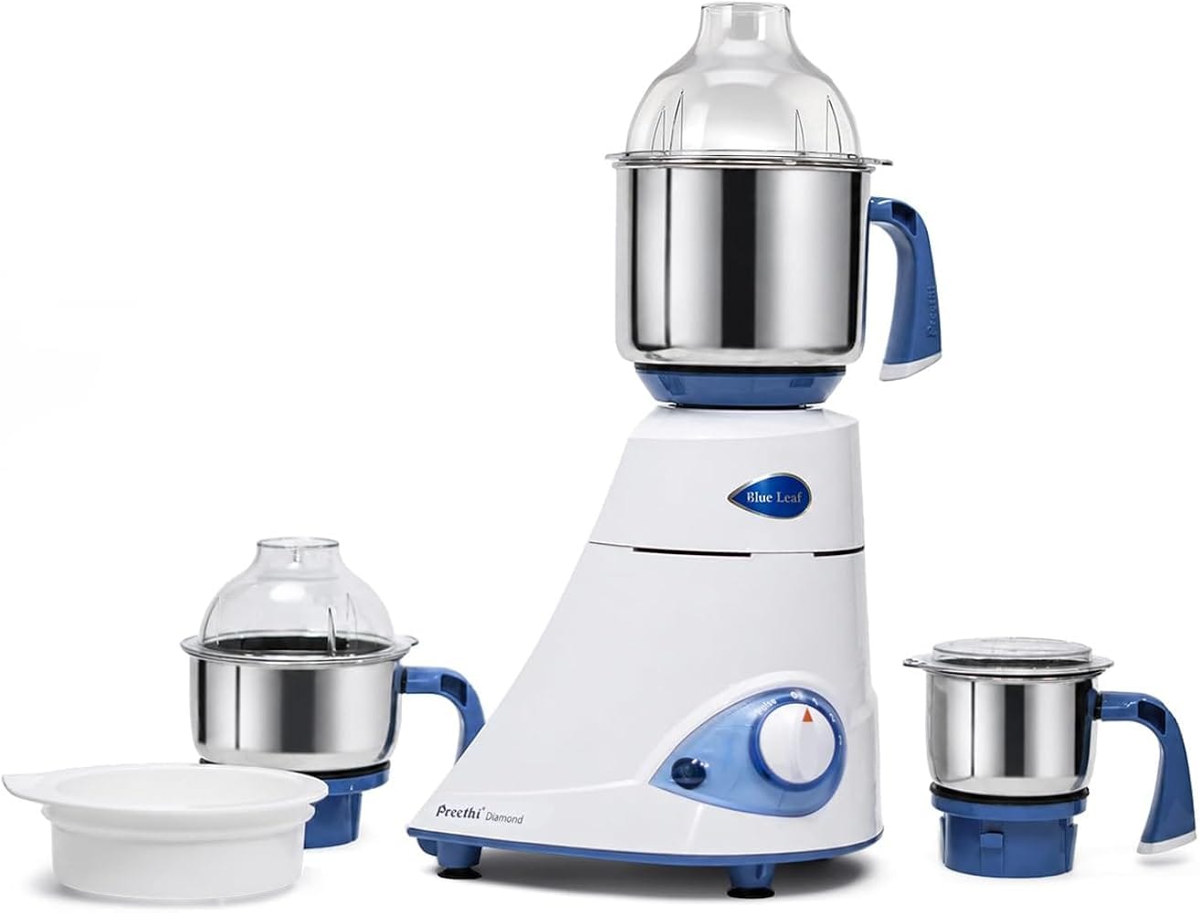 Preethi Diamond 750 Watts Mixer Grinder, 3 Jars (Stainless Steel) + Flexi Lid, Perfect Gri Amazon sale
