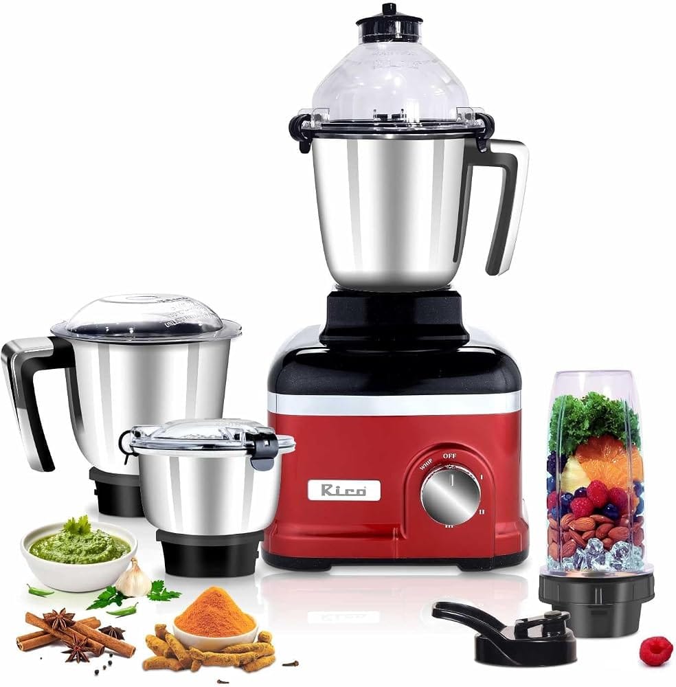 Rico 1000W Juicer Mixer Grinder for Kitchen & Home (Mixie) Amazon sale