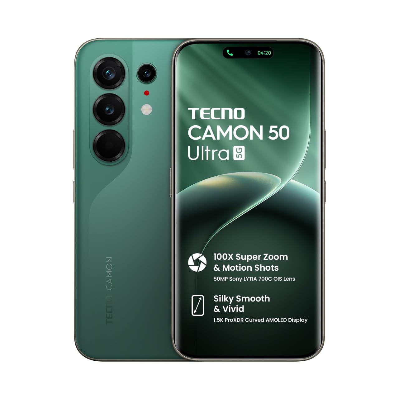 Tecno Camon 50 Ultra 5G (Cypress Green, 8GB+256GB) Amazon sale