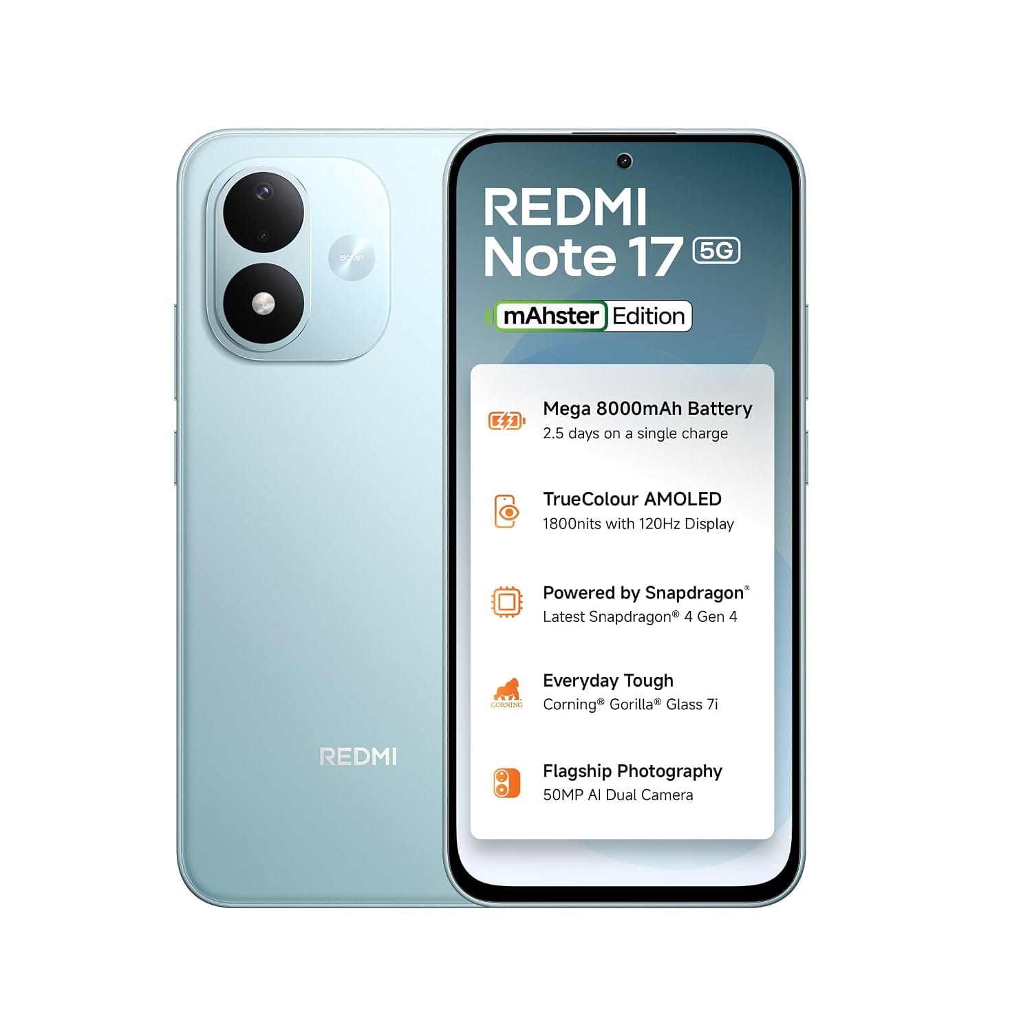 Redmi Note 17 5G (Arctic Blue, 6GB+128GB) Amazon sale