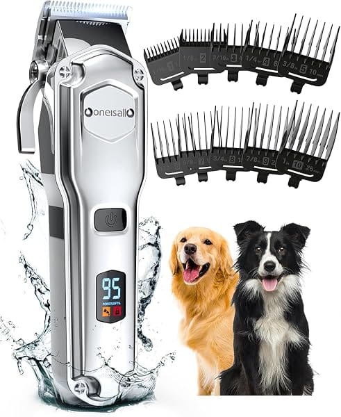 oneisall Dog Clippers for Grooming for Thick Heavy Coats/ Dog Grooming Clippers/ Cordless Amazon sale