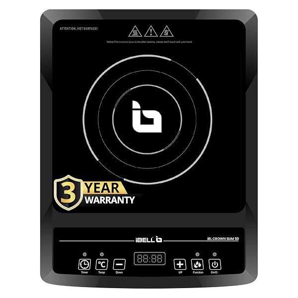 IBELL SLIM50 Induction Cooktop, 2000W, 3-YEAR WARRANTY, Digital Touch Control, LED Display Amazon sale