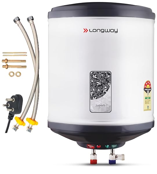 Longway Superb 15 Liters 5 Star Rated Automatic Storage Water Heater for Home | Water Geys Amazon sale