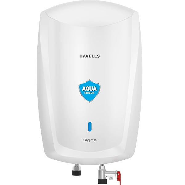 Havells Signa 5L Instant Water Heater(Geyser) with Anti Rust Aqua Shield| Twin LED Indicat Amazon sale
