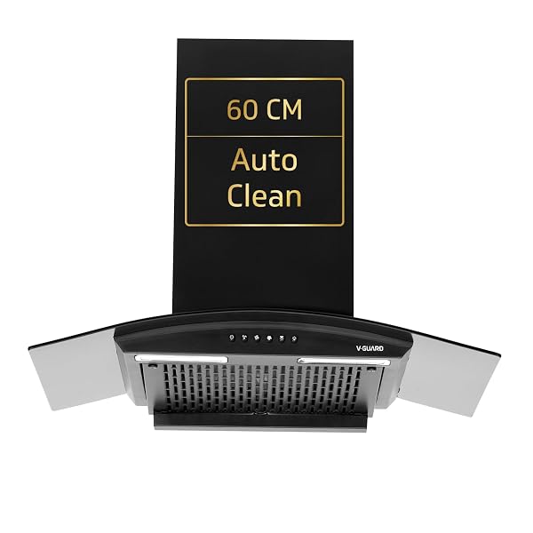 V-Guard C10 60cm Kitchen Chimney | 1000 m³/h Suction Capacity | Filterless Chimney | Heat Amazon sale