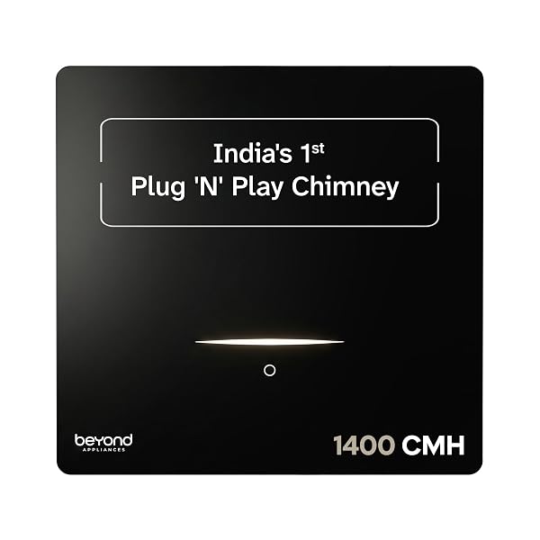 Beyond Appliances Cube Pro Plug N Play Ductless Kitchen Chimney | 1400 CMH | Auto Clean | Amazon sale
