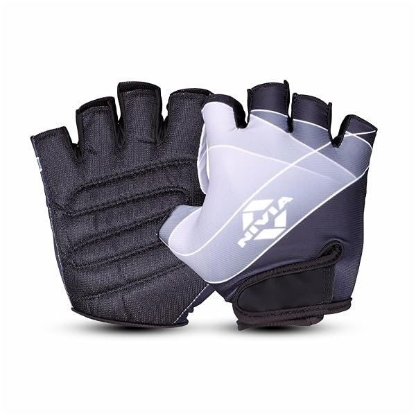 Nivia Crystal 2.0 Gym Gloves for Men & Women, Dotted Padded Palm with Breathable Fabric & Amazon sale