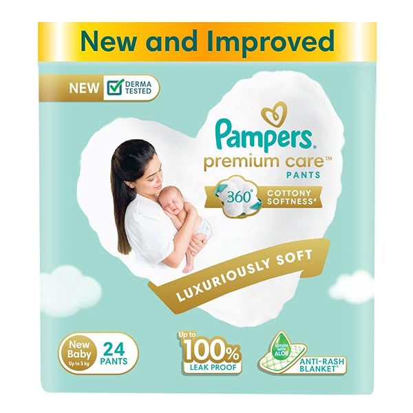 Pampers Premium Care Pants, Newborn, Extra Small size baby diapers (NB,XS), 24 count, Soft Amazon sale