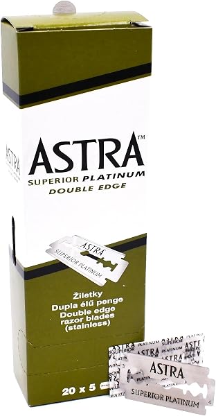 Astra Beauty Exchange Llc Astra Platinum Double Edge Safety Razor Blades ,100 Blades (20 X Amazon sale