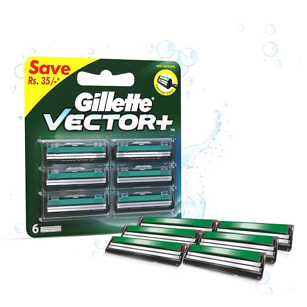 Gillette Vector Plus - 6 Cartridges Amazon sale