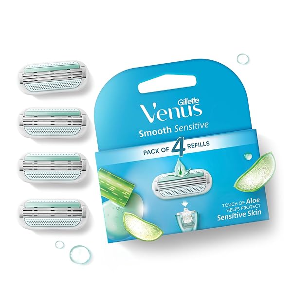 Gillette Venus Hair Removal Razor Blades/Refills/Cartridges (4 pieces) for Women - (Aloe V Amazon sale