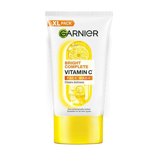 Garnier Bright Complete Vitamin C Face Wash for Brightness & Glow, 160g Vitamin C facewash Amazon sale