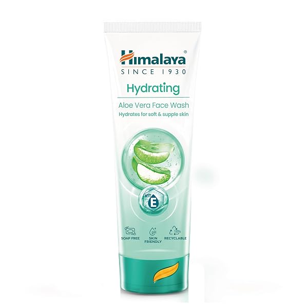 Himalaya Hydrating Aloe Vera Face Wash 100 ml | Aloe Vera & Vitamin E | Creamy Gentle Clea Amazon sale