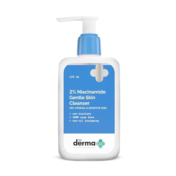 The Derma Co 2% Niacinamide Gentle Skin Cleanser for Sensitive, Dry, Normal Skin - 125 ml Amazon sale
