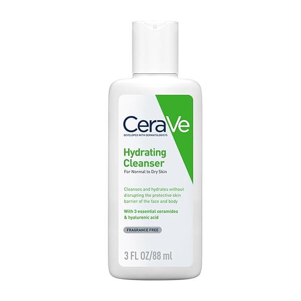 CeraVe Hydrating Cleanser For Normal To Dry Skin (88ml) - Non-Foaming Face Wash with Hyalu Amazon sale