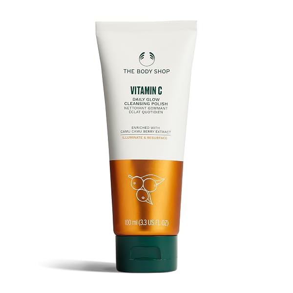 The Body Shop Vitamin C Daily Glow Cleansing Polish, 100 ML - For Dull, Tired Skin| Remove Amazon sale