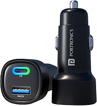 Portronics Car Power 30 Dual Output Fast Car Charger with 30W Type-C PD & 30W USB Amazon sale