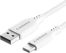 Ambrane Unbreakable 3A Fast Charging 1.5M Braided Type C USB Cable For Smartphones Amazon sale