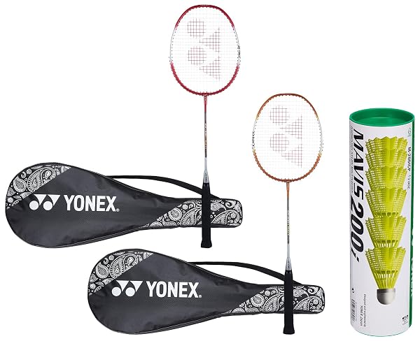YONEX ZR 100 Light Aluminum Blend Badminton Racquet with Full Cover, Set of 2 Amazon sale