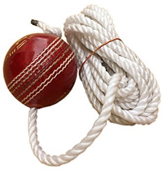 TIMA Leather Cricket Shot Practice Hanging Ball, String Cricket Ball and Knocking Cricket Amazon sale