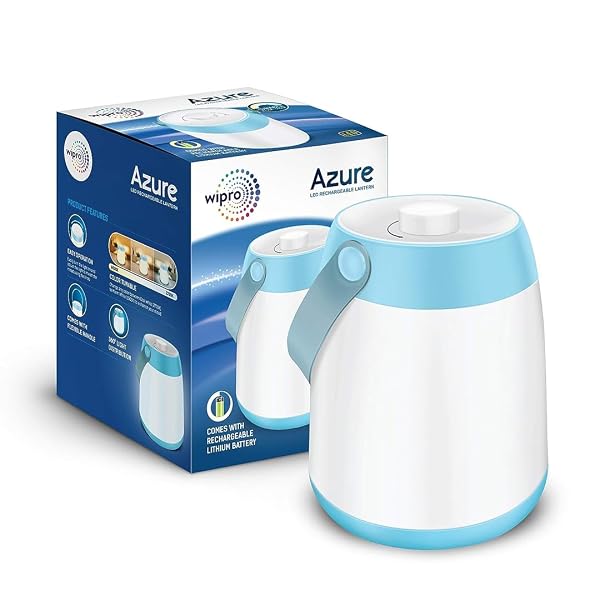 Wipro Azure LED Rechargeable Lantern with 360 Degree Light Distribution, Portable Camping Amazon sale