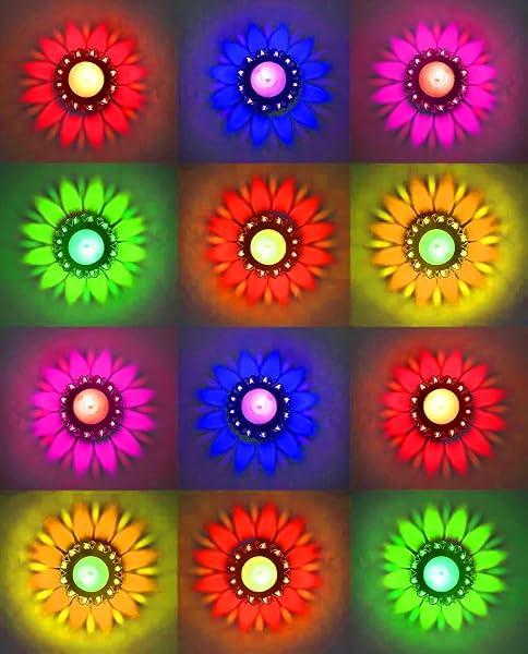 CraftVatika Diyas for Diwali Decoration Item for Home Decor 12 Designer Transparent Diya D Amazon sale