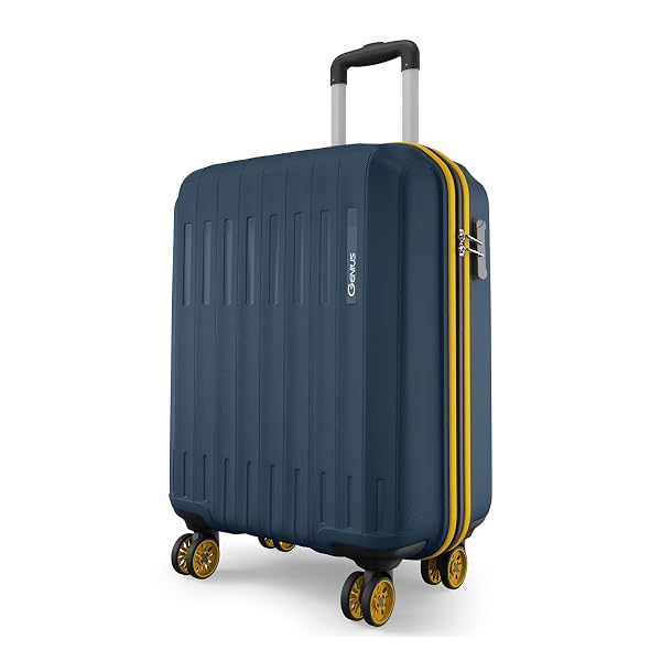 Safari Cabin Genius Alley 55cm Trolley Bag Hard Case Polypropylene, 4 Spinner Wheels, 360 Amazon sale