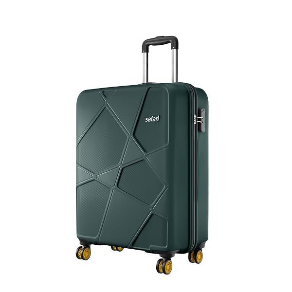 Safari Cabin Polypropylene Spinner Pentagon Pro 8 Wheels 55Cm Trolley Bag Hard Case, 360º Amazon sale