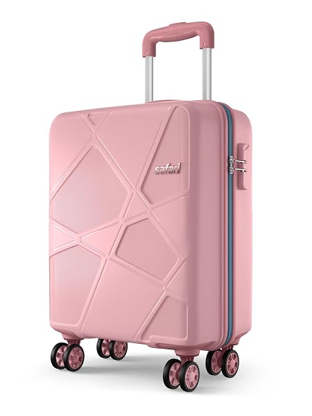 Safari Pentagon Pro 8 Wheels 55cm Cabin Size Trolley Bag, Hard Case Polypropylene, 360º Wh Amazon sale