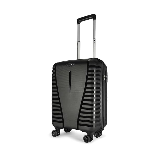 Aristocrat Airpro 8-Wheel Cabin Size Hard Case Trolley Bag, Jet Black Amazon sale