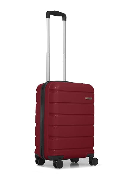 TEAKWOOD LEATHERS Teakwood Unisex Trolley Bag, Hard Side Cabin, Lock System 360 Degree 8 W Amazon sale